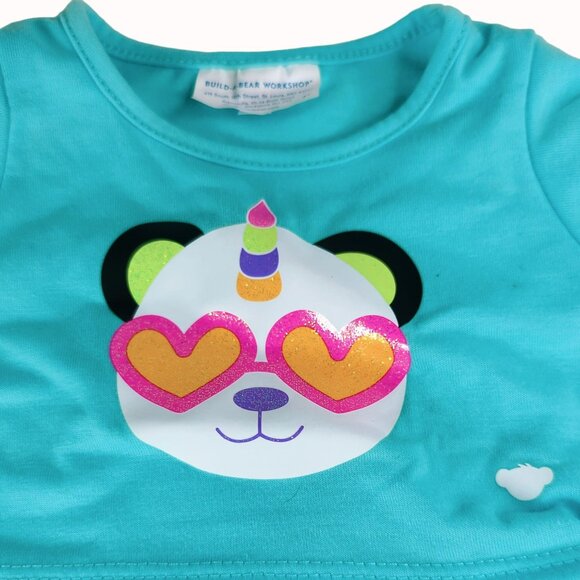 Build-A-Bear Workshop Pandacorn Panda Unicorn Plush Outfit With Sequin Skirt - Picture 3 of 4